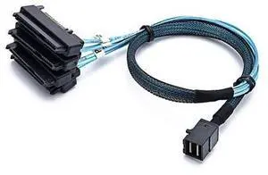 Weastlinks SAS SATA Cables SFF-8643 To 4 SFF-8482 Internal Mini SAS HD to 4 29pin SFF-8482 connector with SAS 15pin Power Port 12GB/S Cable Weastlinks SAS SATA Cables SFF-8643 To 4 SFF-8482 Internal Mini SAS HD to 4 29pin SFF-8482 connector with SAS 15pin Power Port 12GB/S Cable