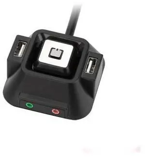 1.2m Desktop Computer PC Case Power Supply on/off Reset Button Switch Extender Cable with Dual USB Port Dual Audio Plug 1.2m Desktop Computer PC Case Power Supply on/off Reset Button Switch Extender Cable with Dual USB Port Dual Audio Plug