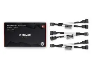 Noctua NA-SYC1 chromax.white, 4-Pin Y-Cables (White) Noctua NA-SYC1 chromax.white, 4-Pin Y-Cables (White)