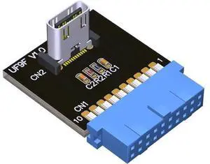 ADT-Link USB 3.1 Vertical Female USB C to USB 3.0 19Pin Header Male Extension Cable Adapter for Motherboard 20P USB to Type-C Connector 5G/BPS (F9F(19pin to Type-C)) ADT-Link USB 3.1 Vertical Female USB C to USB 3.0 19Pin Header Male Extension Cable Adapter for Motherboard 20P USB to Type-C Connector 5G/BPS (F9F(19pin to Type-C))
