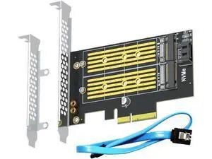 PA12 M.2 PCIe Adapter for One M.2 NVMe SSD and One M.2 SATA SSD PA12 M.2 PCIe Adapter for One M.2 NVMe SSD and One M.2 SATA SSD