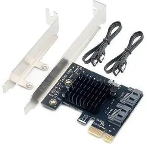 PCIe to Dual SATA III Adapter Card - 6Gbps Hot Swap SATA Expansion for HDD/SSD, Windows/Mac/Linux with Low-Profile Bracket PCIe to Dual SATA III Adapter Card - 6Gbps Hot Swap SATA Expansion for HDD/SSD, Windows/Mac/Linux with Low-Profile Bracket
