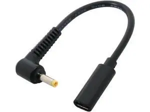 USB C to Slim Tip Laptop Charging Cable Adapter Female Type C to Male Converter for H-P Laptop 18-20V Works with 45W 65W 90W (4.8 x 1.7mm H-P) USB C to Slim Tip Laptop Charging Cable Adapter Female Type C to Male Converter for H-P Laptop 18-20V Works with 45W 65W 90W (4.8 x 1.7mm H-P)