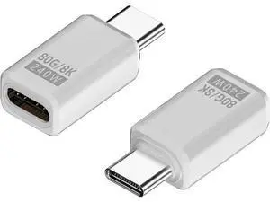 USB C Extender Adapter, 80Gbps Data USB C Male to Female Extension Adapter USB C Extender Adapter, 80Gbps Data USB C Male to Female Extension Adapter