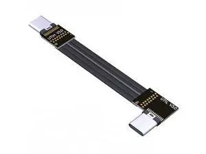 USB 3.1 Type-C Male to Type-C Male Flat Cable (20cm, T1L-T1H) USB 3.1 Type-C Male to Type-C Male Flat Cable (20cm, T1L-T1H)