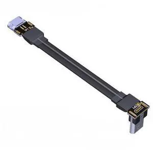 USB 2.0 Micro-B Male to Micro-B Female OTG Flat Cable (25cm, W3R-W4) USB 2.0 Micro-B Male to Micro-B Female OTG Flat Cable (25cm, W3R-W4)
