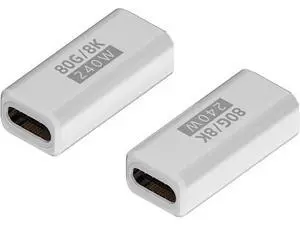 USB C Female to Female Adapter, USB C Coupler 240W Power Delivery USB C Female to Female Adapter, USB C Coupler 240W Power Delivery