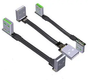 ADT-Link USB 2.0 Type-A Male to Type-A Male Flat Cable with Metal Shield (10cm, S2C-S2C) ADT-Link USB 2.0 Type-A Male to Type-A Male Flat Cable with Metal Shield (10cm, S2C-S2C)