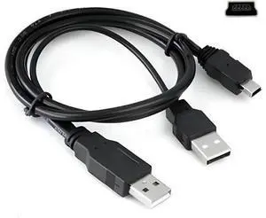 USB 2.0 Male to V3 Micro USB Port Double Head Y Splitter Type Hard Disk mini 5pin Splitter Cable for MP3 MP4 Mobile Hard Disk Drive Cases USB 2.0 Male to V3 Micro USB Port Double Head Y Splitter Type Hard Disk mini 5pin Splitter Cable for MP3 MP4 Mobile Hard Disk Drive Cases