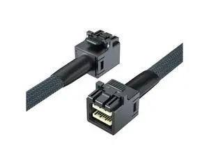 SFF-8643 to SFF-8643 12G Internal Mini SAS HD Cable, with Sideband, for NVMe Backplane/RAID Controller, 100-Ohm, Straight to Straight, 0.3-m(0.9ft) SFF-8643 to SFF-8643 12G Internal Mini SAS HD Cable, with Sideband, for NVMe Backplane/RAID Controller, 100-Ohm, Straight to Straight, 0.3-m(0.9ft)