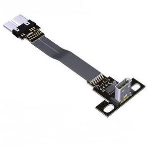 USB3.0 Type-C Male to Micro-B Female OTG Flat Cable (15cm, T5B-W6B) USB3.0 Type-C Male to Micro-B Female OTG Flat Cable (15cm, T5B-W6B)
