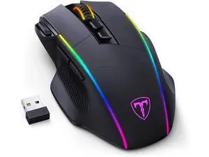 AUTYUE Wireless Gaming Mouse, Tri-Mode 2.4G/USB-C/Bluetooth Wireless Mouse, Up to 10000DPI, Chroma RGB Backlit, Ergonomic with 8 Programmable Buttons, Rechargeable Computer Mouse for Laptop, PC, Mac AUTYUE Wireless Gaming Mouse, Tri-Mode 2.4G/USB-C/Bluetooth Wireless Mouse, Up to 10000DPI, Chroma RGB Backlit, Ergonomic with 8 Programmable Buttons, Rechargeable Computer Mouse for Laptop, PC, Mac