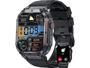 Men's Smart Watch,100M Waterproof Rugged Military Smartwatch with Bluetooth Call(Answer/Dial Calls) 2-inch Utral Large HD Display 70 Days Extra Long Battery Life, 100+ Sports Modes Fitness Tracker Men's Smart Watch,100M Waterproof Rugged Military Smartwatch with Bluetooth Call(Answer/Dial Calls) 2-inch Utral Large HD Display 70 Days Extra Long Battery Life, 100+ Sports Modes Fitness Tracker