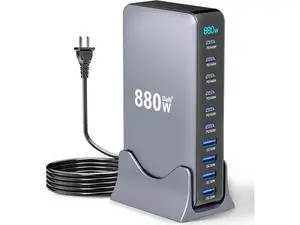 Hitoor 880W USB C Charger Block, 10-Port USB C Fast Charging Station Hub, Desktop 10 Port USB Charging Station for Multiple Devices for MacBook Pro/Air, Laptops, Smartphones etc.. Hitoor 880W USB C Charger Block, 10-Port USB C Fast Charging Station Hub, Desktop 10 Port USB Charging Station for Multiple Devices for MacBook Pro/Air, Laptops, Smartphones etc..