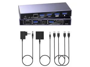 AUTYUE 2 Port HDMI KVM Switch 1 Monitor 2 Computers, 8K@60Hz USB 3.0 KVM Switcher with 4 USB Ports for 2 Computers Share Keyboard Mouse Printer, Include Desktop Controller, 2 USB Cables&Power Adapter AUTYUE 2 Port HDMI KVM Switch 1 Monitor 2 Computers, 8K@60Hz USB 3.0 KVM Switcher with 4 USB Ports for 2 Computers Share Keyboard Mouse Printer, Include Desktop Controller, 2 USB Cables&Power Adapter