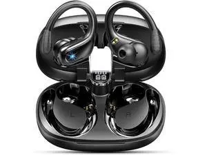 True Wireless Earbuds, Bluetooth 5.3 Headphones Wireless with CVC8.0 Noise Cancelling Mic, IP7 Waterproof Wireless Earphones Running 3D Stereo, 90H Bluetooth Sport Ear buds Earhooks for iOS/Android True Wireless Earbuds, Bluetooth 5.3 Headphones Wireless with CVC8.0 Noise Cancelling Mic, IP7 Waterproof Wireless Earphones Running 3D Stereo, 90H Bluetooth Sport Ear buds Earhooks for iOS/Android