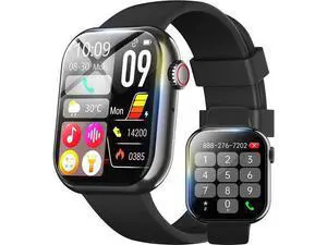 1.91'' Smart Watch for Men Women, Answer/Make Call, 50+ Sports Modes, Fitness Tracker with SpO2/Heart Rate/Sleep Monitor, Voice Assistant, Smartwatch for iPhone iOS Android, Step Calorie and More 1.91'' Smart Watch for Men Women, Answer/Make Call, 50+ Sports Modes, Fitness Tracker with SpO2/Heart Rate/Sleep Monitor, Voice Assistant, Smartwatch for iPhone iOS Android, Step Calorie and More