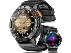 AUTYUE Military Smart Watches for Men with Flashlight, 170+ Sport Modes 1.43" AMOLED Screen, 530mAh Answer/Make Calls, Heart Rate/SpO2/Sleep Monitor, Bluetooth Watch Compatible with IOS Android Phones AUTYUE Military Smart Watches for Men with Flashlight, 170+ Sport Modes 1.43" AMOLED Screen, 530mAh Answer/Make Calls, Heart Rate/SpO2/Sleep Monitor, Bluetooth Watch Compatible with IOS Android Phones