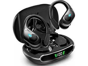 AUTYUE Active Noise Cancelling Ear Buds Wireless Earbuds, 90H Playtime, Bluetooth Headphones Stereo Bass Over-Ear Hooks Earphones with Power Display Case, IPX7 Waterproof Headset for Workout/Running AUTYUE Active Noise Cancelling Ear Buds Wireless Earbuds, 90H Playtime, Bluetooth Headphones Stereo Bass Over-Ear Hooks Earphones with Power Display Case, IPX7 Waterproof Headset for Workout/Running