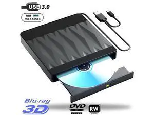 Hitoor External Blu-Ray Drive, Blu Ray Burner USB 3.0 and Type-C External CD DVD Drive Compatible Read and Burner BD DVD CD Reader Rewriter Writer Disk Duplicator Compatible for Windows, Linux, MacOS Hitoor External Blu-Ray Drive, Blu Ray Burner USB 3.0 and Type-C External CD DVD Drive Compatible Read and Burner BD DVD CD Reader Rewriter Writer Disk Duplicator Compatible for Windows, Linux, MacOS