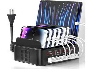 Hitoor 150W USB Charging Station for Multiple Device, 16 Ports USB Multi Charger Station with Fast Charging, Cellphone Charging Station for A-p-p-l-e Devices Fire Tablets i-P-hone Android Smartphones Hitoor 150W USB Charging Station for Multiple Device, 16 Ports USB Multi Charger Station with Fast Charging, Cellphone Charging Station for A-p-p-l-e Devices Fire Tablets i-P-hone Android Smartphones