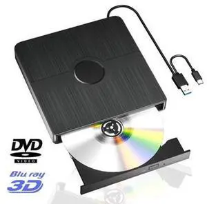 Hitoor External Blu Ray Drive, BD Player with Read/Write Capability Portable Blu-ray Player with USB 3.0 and Type-C CD/DVD Burner 3D Blu-ray Drive Compatible with Win10 and Mac OS,Drive Blu Ray Player Hitoor External Blu Ray Drive, BD Player with Read/Write Capability Portable Blu-ray Player with USB 3.0 and Type-C CD/DVD Burner 3D Blu-ray Drive Compatible with Win10 and Mac OS,Drive Blu Ray Player