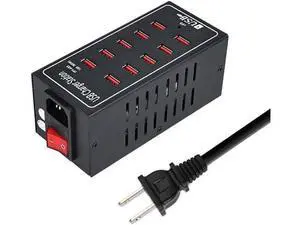 10-Port USB Charging Station, 10-in-1 Multi Port USB Charger for i-Ph-one13/14/15,60W Power Delivery Desktop Accessory with Intelligent Protection for Smartphones Tablet PC School Shopping Hotel Malls 10-Port USB Charging Station, 10-in-1 Multi Port USB Charger for i-Ph-one13/14/15,60W Power Delivery Desktop Accessory with Intelligent Protection for Smartphones Tablet PC School Shopping Hotel Malls