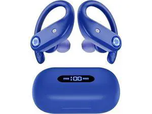 True Wireless Earbuds, Bluetooth Headphones 130H Playback 4 Mics Clear Call Waterproof Sport Wireless Headset, 2200mAh Charging Case in-Ear Ear Buds Earphones with Earhooks for Sports Running Workout True Wireless Earbuds, Bluetooth Headphones 130H Playback 4 Mics Clear Call Waterproof Sport Wireless Headset, 2200mAh Charging Case in-Ear Ear Buds Earphones with Earhooks for Sports Running Workout