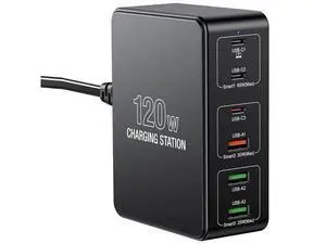 120W USB C Charging Station, Multiport USB Charging Station, Multi USB Charger Station, 6 Ports USB Charging Station for Multiple Devices, USB Charging Hub Compatible with MacBook, Laptop, Smartphones 120W USB C Charging Station, Multiport USB Charging Station, Multi USB Charger Station, 6 Ports USB Charging Station for Multiple Devices, USB Charging Hub Compatible with MacBook, Laptop, Smartphones