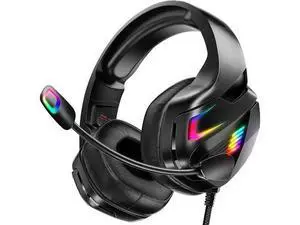 Wired Gaming Headset for PS5, PS4, PC, Stereo Surround Sound Gaming Headphones with Noise Cancelling Microphone, Over-Ear Gamer Headset with 4 Mode RGB Light for Laptop Mac Switch XboxOne (Black) Wired Gaming Headset for PS5, PS4, PC, Stereo Surround Sound Gaming Headphones with Noise Cancelling Microphone, Over-Ear Gamer Headset with 4 Mode RGB Light for Laptop Mac Switch XboxOne (Black)