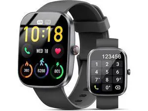 Hitoor Smart Watch, 1.91" HD Fitness Watch with Make/Answer Call, Activity Trackers, IP68 Waterproof Smartwatch with 110+ Sports, SpO2/Heart Rate/Sleep Monitor, Fitness Tracker for Android/iOS Phones Hitoor Smart Watch, 1.91" HD Fitness Watch with Make/Answer Call, Activity Trackers, IP68 Waterproof Smartwatch with 110+ Sports, SpO2/Heart Rate/Sleep Monitor, Fitness Tracker for Android/iOS Phones