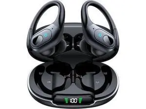 Hitoor Wireless Earbuds, Bluetooth Headphones 90Hrs Playtime with IPX7 Sweatproof Sport Over Ear Buds with Noise Canceling Mic, Deep Bass in Ear Earphones for Workout Exercise Gym TV Phones Laptops Hitoor Wireless Earbuds, Bluetooth Headphones 90Hrs Playtime with IPX7 Sweatproof Sport Over Ear Buds with Noise Canceling Mic, Deep Bass in Ear Earphones for Workout Exercise Gym TV Phones Laptops