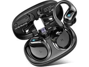 Hitoor Wireless Earbuds, 75Hrs Bluetooth 5.4 Headphones, Bluetooth Earbuds with ENC Noise Canceling Mic, Bass Stereo Wireless Earphones, IP7 Waterproof Over Ear Buds with Earhooks for Running/Workout Hitoor Wireless Earbuds, 75Hrs Bluetooth 5.4 Headphones, Bluetooth Earbuds with ENC Noise Canceling Mic, Bass Stereo Wireless Earphones, IP7 Waterproof Over Ear Buds with Earhooks for Running/Workout