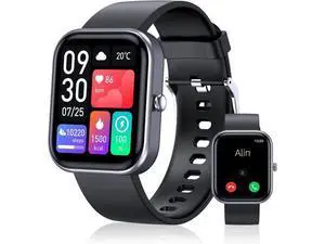 Smart Watch (Answer/Make Call), 2-Inch Fitness Tracker 100+ Sports Modes, Smart Watches for Men Women IP67 Waterproof, Smartwacth with Step Sleep Calories Monitoring Pedometer for iOS Android Phones Smart Watch (Answer/Make Call), 2-Inch Fitness Tracker 100+ Sports Modes, Smart Watches for Men Women IP67 Waterproof, Smartwacth with Step Sleep Calories Monitoring Pedometer for iOS Android Phones