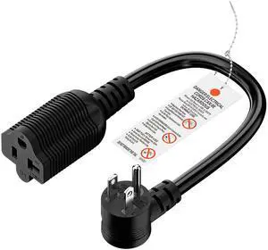 1FT Down Angle Nema 5-15P to 5-15R/5-20R 20Amp Comb AC Power Cord | ETL Listed 15Amp Household Plug to 20Amp T Blade Adapter Cable, 14AWG 20 to 15A Adapter Cord,15a to 20a Adapter, 1FT, Black 1FT Down Angle Nema 5-15P to 5-15R/5-20R 20Amp Comb AC Power Cord | ETL Listed 15Amp Household Plug to 20Amp T Blade Adapter Cable, 14AWG 20 to 15A Adapter Cord,15a to 20a Adapter, 1FT, Black