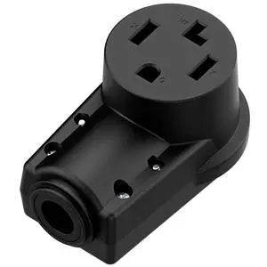 NEMA 14-30R Plug,14-30 30A/125/250V Female Connector, (ETL Certified) 30Amp 125/250Volt Cord End Socket, Female 30A Dryer Receptacle, Heavy Duty, Black. NEMA 14-30R Plug,14-30 30A/125/250V Female Connector, (ETL Certified) 30Amp 125/250Volt Cord End Socket, Female 30A Dryer Receptacle, Heavy Duty, Black.