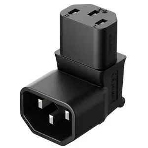IEC 320 C14 to C13 Power Adapter PDU Plug/Socket Down 90 Degree Wall-Mounted LCD TV AC Connector IEC 3Pole Male to Female 90Degree Down Angle AC Converter IEC 320 C14 to C13 Power Adapter PDU Plug/Socket Down 90 Degree Wall-Mounted LCD TV AC Connector IEC 3Pole Male to Female 90Degree Down Angle AC Converter