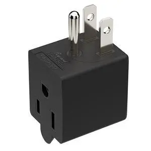 ETL Listed 90 Degree NEMA 5-15P USA 3 Prong Male-Female Adapter | 90 Degree Downward Angled USA Male to Female Power Adapter, 5-15P to 5-15R Direction Changer Space Save, Black, PA-0170D ETL Listed 90 Degree NEMA 5-15P USA 3 Prong Male-Female Adapter | 90 Degree Downward Angled USA Male to Female Power Adapter, 5-15P to 5-15R Direction Changer Space Save, Black, PA-0170D