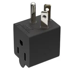 90 Degree 3 Prong Adapter, Plugrand Leftward NEMA 5-15P to 5-15R Adapter | 90 Degree Angled USA Male to Female Power Adapter, Leftward Direction Changer Space Save Adapter Black PA-0170L45 90 Degree 3 Prong Adapter, Plugrand Leftward NEMA 5-15P to 5-15R Adapter | 90 Degree Angled USA Male to Female Power Adapter, Leftward Direction Changer Space Save Adapter Black PA-0170L45