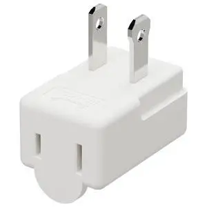 Polarized 2-Prong L Type Adapter, Plugrand Vertical Down Angle AC Adapter | ETL Verified NEMA 1-15P USA Outlet Saver Extension Adapter, High Heat Resistant 2Pin Adapters, White Polarized 2-Prong L Type Adapter, Plugrand Vertical Down Angle AC Adapter | ETL Verified NEMA 1-15P USA Outlet Saver Extension Adapter, High Heat Resistant 2Pin Adapters, White