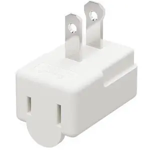 Polarized 2 Prong Adapter, Plugrand 1-15P to 1-15R L Type Angled AC Adapter | ETL LIESTED 2 Pin Right Angled Adapter, NEMA 1-15P USA Outlet Space Saver Extension Adapters, White Polarized 2 Prong Adapter, Plugrand 1-15P to 1-15R L Type Angled AC Adapter | ETL LIESTED 2 Pin Right Angled Adapter, NEMA 1-15P USA Outlet Space Saver Extension Adapters, White