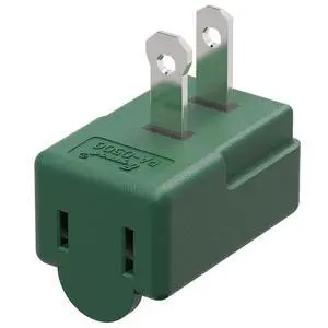 2 Prong 90 Degree AC Adapter, Plugrand NEMA 1-15P to 1-15R Left Angled Adapter, Polarized 2 Prong L Type Adapter, Vertical NEMA 2 Pin Power Adapter, PA-0506G Green Color 2 Prong 90 Degree AC Adapter, Plugrand NEMA 1-15P to 1-15R Left Angled Adapter, Polarized 2 Prong L Type Adapter, Vertical NEMA 2 Pin Power Adapter, PA-0506G Green Color