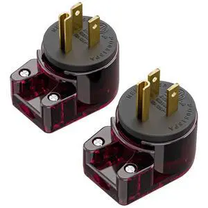 2 Pack Nema 5-15P Plug, Plugrand ETL Listed 15A 125V 90 Degree Plug | ETL Verified Right Angle Nema 5-15P DIY AC Plug, USA 3-Prong Household Right Angle AC Plug, Red Color 2 Pack Nema 5-15P Plug, Plugrand ETL Listed 15A 125V 90 Degree Plug | ETL Verified Right Angle Nema 5-15P DIY AC Plug, USA 3-Prong Household Right Angle AC Plug, Red Color