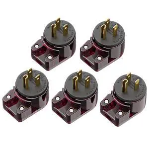 5 Pack Nema 5-15P Plug, Plugrand 90 Degree 15A 125V Right Angled Plug | ETL Verified Nema 5-15P DIY AC Plug, USA 3-Prong Household Right Angle AC Plug, Red Color 5 Pack Nema 5-15P Plug, Plugrand 90 Degree 15A 125V Right Angled Plug | ETL Verified Nema 5-15P DIY AC Plug, USA 3-Prong Household Right Angle AC Plug, Red Color