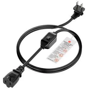 6FT On Off Switch Extension Cord, Right Angle 2 Prong Polarized Power Cord | Extension Cord with On-Off Inline Switch 12A 125V for your Chargers/Lamp/Power Adapters etc, 16AWG Cord 6FT On Off Switch Extension Cord, Right Angle 2 Prong Polarized Power Cord | Extension Cord with On-Off Inline Switch 12A 125V for your Chargers/Lamp/Power Adapters etc, 16AWG Cord