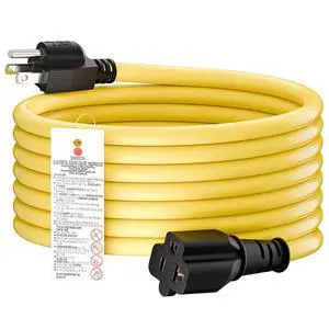 15-Feet 15 Amp Household AC Plug to 20 Amp T Blade Adapter Cable, Plugrand 14AWG 15 Amp to 20 Amp Plug Adapter Cord Nema 5-15P to 5-15R/5-20R 20Amp Comb AC Power Cord, Yellow 15-Feet 15 Amp Household AC Plug to 20 Amp T Blade Adapter Cable, Plugrand 14AWG 15 Amp to 20 Amp Plug Adapter Cord Nema 5-15P to 5-15R/5-20R 20Amp Comb AC Power Cord, Yellow