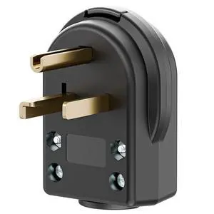 30AMP 125 Volt Nema 5-30P Plug, Plugrand 30 Amp 125 Volt Angle Plug, 3 Pole 3 Wire Grounding Straight Blade Connector for Welders, Work with Cable OD Max. 1.0 Inch 30AMP 125 Volt Nema 5-30P Plug, Plugrand 30 Amp 125 Volt Angle Plug, 3 Pole 3 Wire Grounding Straight Blade Connector for Welders, Work with Cable OD Max. 1.0 Inch