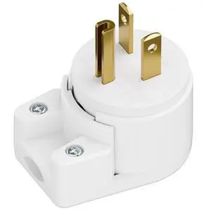 Nema 6-20P 20A 250V Plug, Plugrand ETL Listed 6-20P T-Blade Industrial Plug | 20Amp 250Volt USA Canada 3-Prong Male Angled Adapter, 12-Directions Rotatable Connector, White Nema 6-20P 20A 250V Plug, Plugrand ETL Listed 6-20P T-Blade Industrial Plug | 20Amp 250Volt USA Canada 3-Prong Male Angled Adapter, 12-Directions Rotatable Connector, White