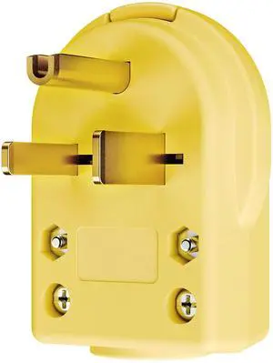 Nema 6-50P Welder Plug,50 Amp 250 Volt Plug, Plugrand 3 Pole 3 Wire Grounding Straight Blade Plug for Welders, Work with Cable OD Max. 1.06 Inch Yellow Nema 6-50P Welder Plug,50 Amp 250 Volt Plug, Plugrand 3 Pole 3 Wire Grounding Straight Blade Plug for Welders, Work with Cable OD Max. 1.06 Inch Yellow