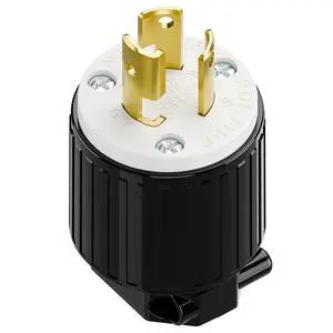 NEMA L7-15P Locking Plug, (ETL Listed) Cord End Connector, Twist Lock L7-15 15Amp 277Volt Female AC Connector, Industrial Grade 15A 277V Replacement Plugs PDL715P Black/White NEMA L7-15P Locking Plug, (ETL Listed) Cord End Connector, Twist Lock L7-15 15Amp 277Volt Female AC Connector, Industrial Grade 15A 277V Replacement Plugs PDL715P Black/White